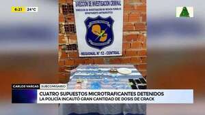 Video: Cuatro supuestos microtraficantes detenidos  - ABC Noticias - ABC Color