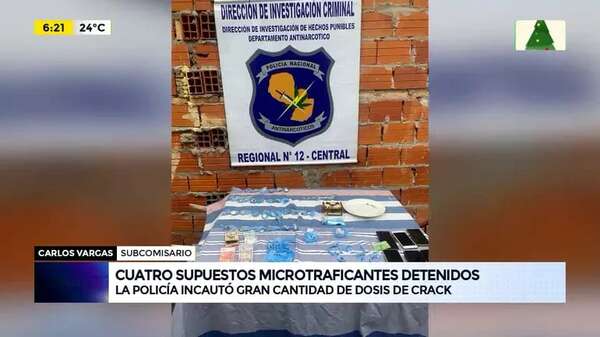 Video: Cuatro supuestos microtraficantes detenidos - ABC Noticias - ABC Color