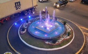 CDE: Revitalizan fuente de agua de la rotonda Oasis