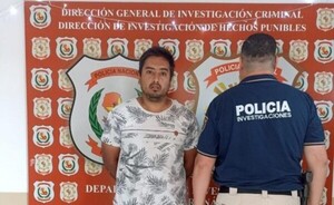 Detienen a supuesto asaltante que robó G. 30 millones de cambista