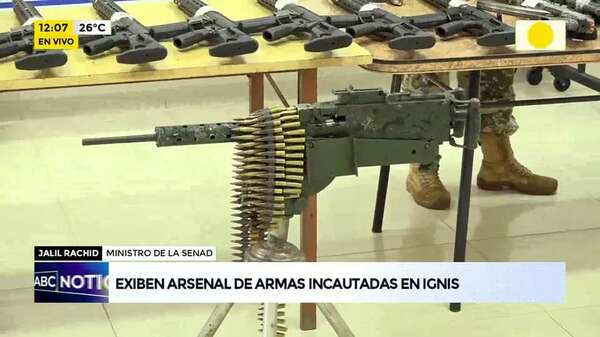 Video: Armas incautadas importadas por Dirisio - ABC Noticias - ABC Color