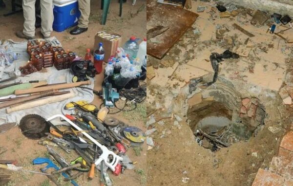 Hallan túnel y “depósito” del Clan Rotela con drogas, armas y dinero en Tacumbú - Noticiero Paraguay