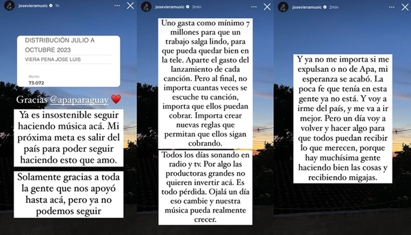 "Me voy del país", "mi esperanza se acabó", José Viera al recibir 70.000 gs como pago de APA - Teleshow