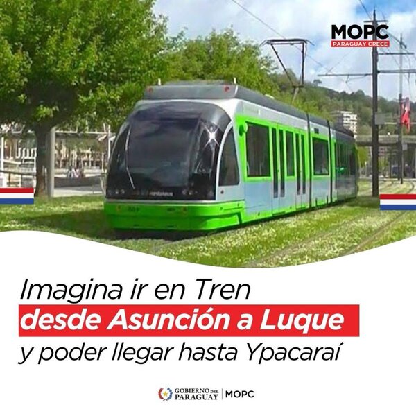 Congreso sanciona proyecto de tren de cercanías Asunción-Ypacaraí - .::Agencia IP::.