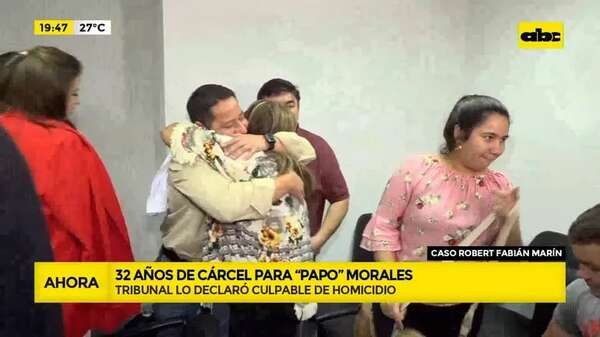 Caso Robert Fabián Marín: 32 años de cárcel para Papo Morales - ABC Noticias - ABC Color