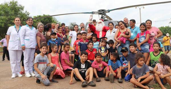 La Nación / Papá Noel alegró a pacientes