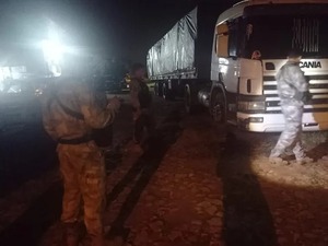 Presunto robo de cargamento de soja