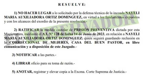 Ratifican prisión preventiva para hermana del supuesto narco Walter Galindo
