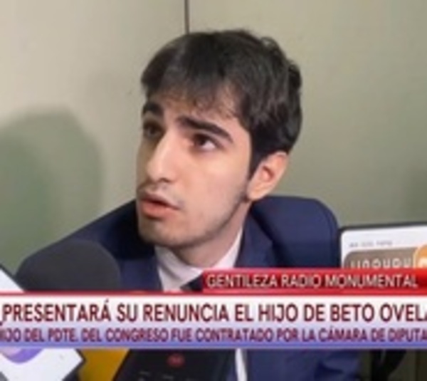 Hijo de Ovelar dice que no renunciará y que ocupa cargo por "virtud" - Paraguay.com