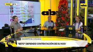 Video: Ovelar defendió nuevamente la contratación de su hijo  - ABC Noticias - ABC Color