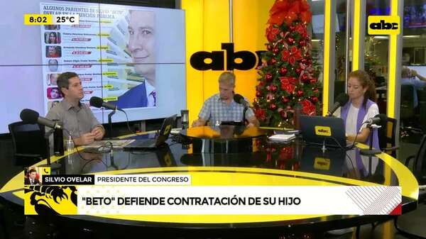 Video: Ovelar defendió nuevamente la contratación de su hijo - ABC Noticias - ABC Color
