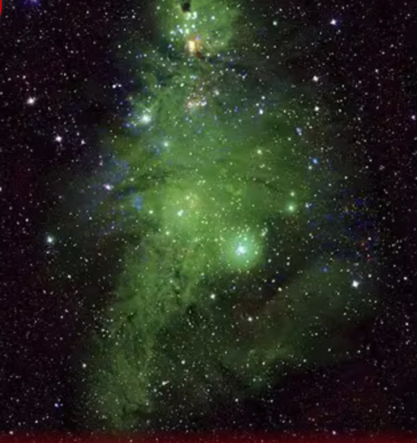 La NASA presentó un “arbolito” de Navidad