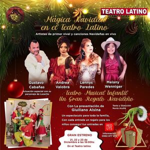 Un Gran Regalo Navideño se estrena este jueves en el Teatro Latino