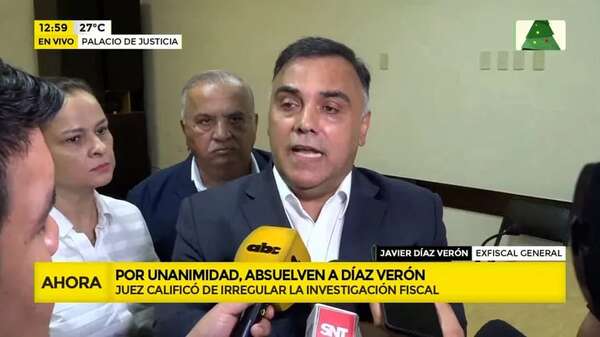 Video: Por unanimidad, absuelven a Díaz Verón - ABC Noticias - ABC Color