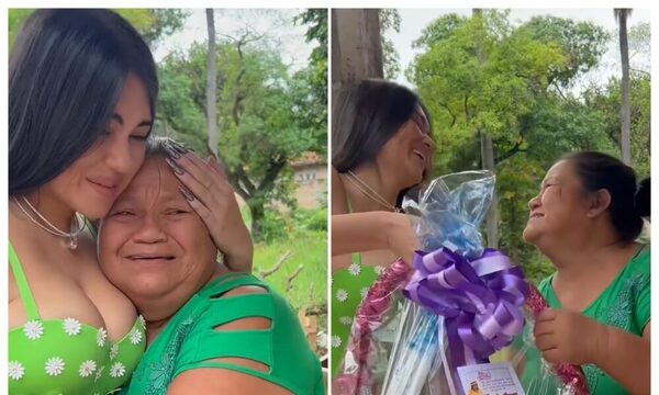 (VIDEO)Laurys Diva alegró al rollo repartiendo canastas navideñas