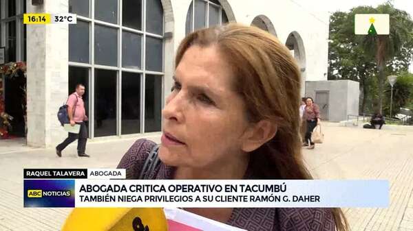 Video: abogada de RGD critica operativo en Tacumbú y niega privilegios de su cliente - ABC Noticias - ABC Color