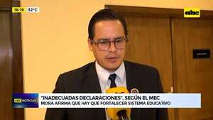 Video: “Inadecuadas declaraciones” de Beto Ovelar, según MEC - ABC Noticias - ABC Color