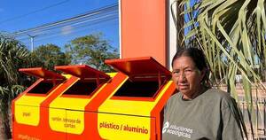 La Nación / Destacan trabajo de primera recicladora de comunidad indígena en el Chaco