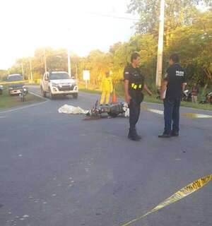 Un motociclista murió y otro quedó herido tras accidente en Yaguarón - Policiales - ABC Color