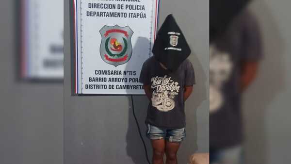 Cae peligroso motochorro que mantenía en zozobra a Arroyo Porá y alrededores
