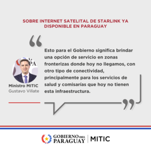 Servicios de internet satelital de Starlink ya están disponibles en Paraguay