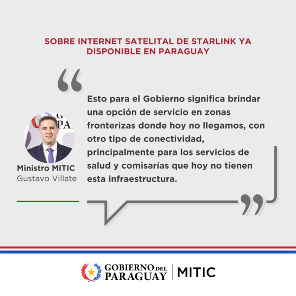 Servicios de internet satelital de Starlink ya están disponibles en Paraguay