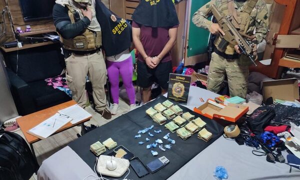 SENAD despliega operativos múltiples contra el microtráfico en Asunción