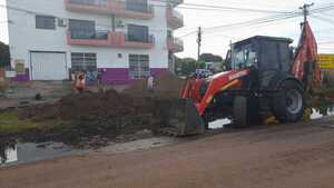 EJECUTAN LOS TRABAJOS DE MEJORAMIENTO DE CALLES DE LA CIUDAD.