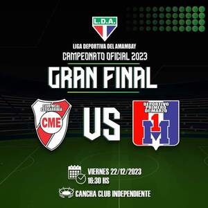Este viernes se juega la final de la Liga Deportiva del Amambay 2023 - Radio Imperio 106.7 FM