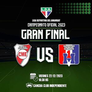 Este viernes se juega la final de la Liga Deportiva del Amambay 2023