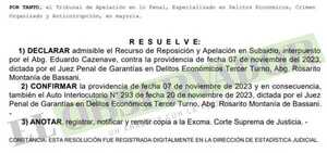 Queda firme sanción a abogado que abandonó defensa en caso Mercat