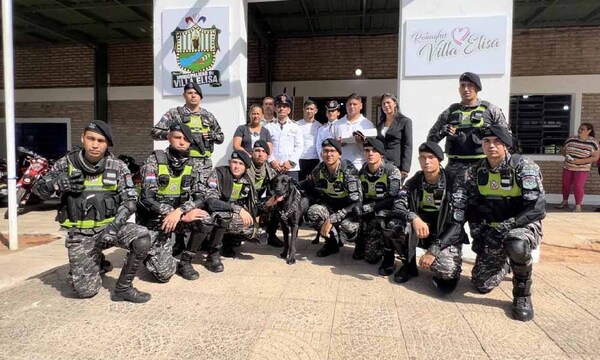 Con homenaje a agente fallecido, inauguran base del Grupo Lince en Villa Elisa – Prensa 5