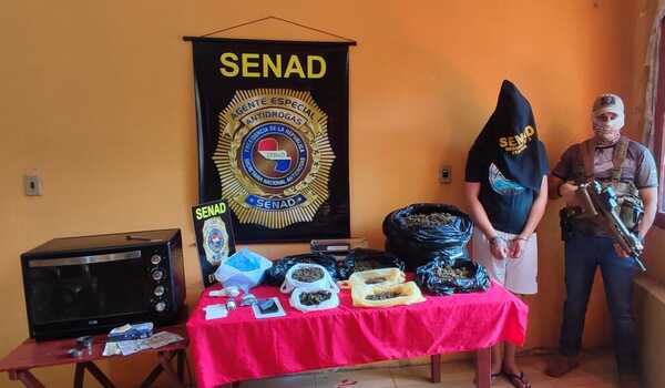 Encarnación: Allanan vivienda e incautan 6.795 kilogramos de marihuana - ADN Digital