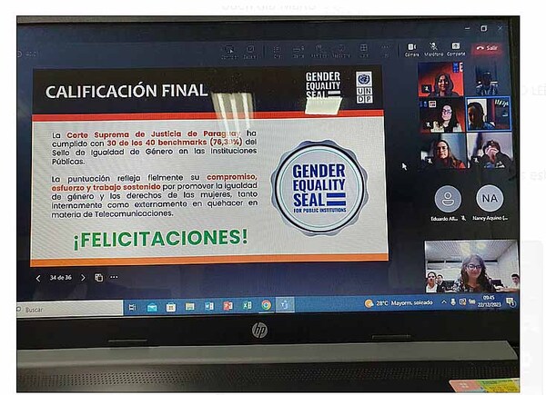 La Corte Suprema de Justicia recibió el Sello de Plata por su compromiso con la igualdad de género