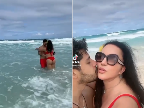 (VIDEO).¡Ambeña! Zuny y su nuevo amorchi disfrutando del mar