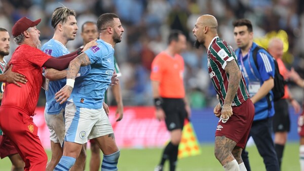 La pelea en el final entre Felipe Melo y Kyle Walker