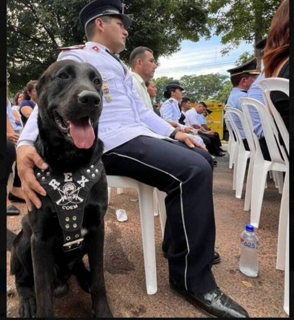 Inauguran base Lince que lleva el nombre del agente caído, Rex su fiel amigo estuvo presente