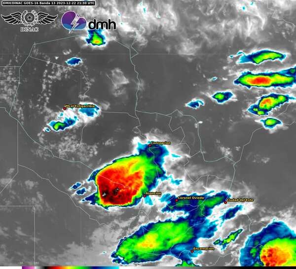 Activan alerta por tormentas que afectarán a siete departamentos esta noche - Clima - ABC Color