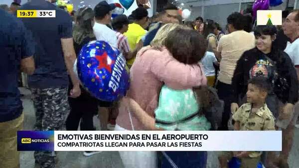Video: emotivas bienvenidas en el aeropuerto - ABC Noticias - ABC Color