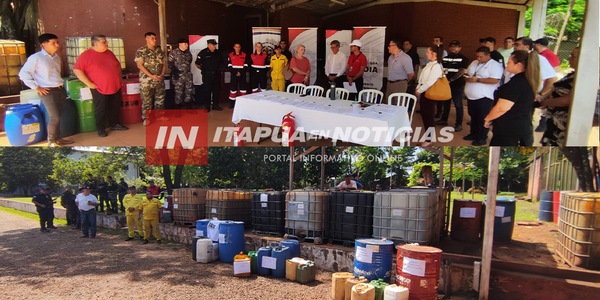 COMBUSTIBLES INCAUTADOS POR CONTRABANDO FUERON DONADOS A INSTITUCIONES - Itapúa Noticias