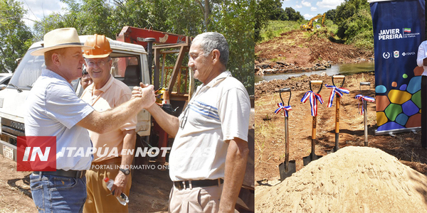 GOBERNACIÓN INICIÓ HISTÓRICA CONSTRUCCIÓN DE UN PUENTE EN KURUSU TOMÁS - Itapúa Noticias