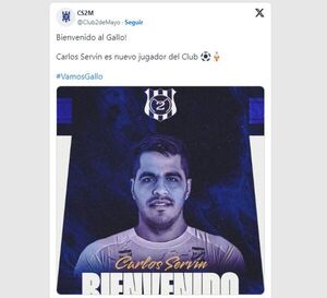 Carlos Servín es la nueva incorporación del Sp. 2 de Mayo