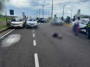 Motociclista pierde la vida en accidente de tránsito en la costanera de Encarnación