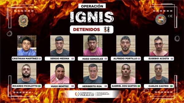 Operativo Ignis: Prisión preventiva para los 10 detenidos - Megacadena - Diario Digital