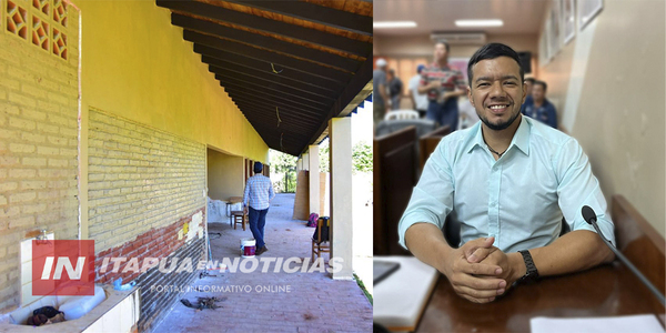 DIEGO AQUINO: “EJECUTAMOS OBRAS EN VARIAS ESCUELAS DE ENCARNACIÓN” - Itapúa Noticias