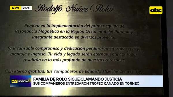 Video: Familia de Rolo sigue clamando justicia - ABC Noticias - ABC Color