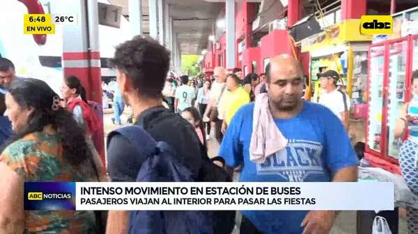 Video: Intenso movimiento en la Estación de Buses - ABC Noticias - ABC Color