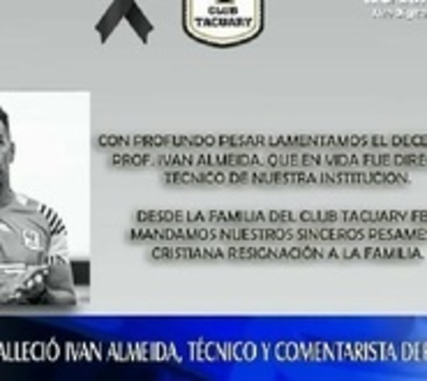 Conmoción en el fútbol paraguayo: Falleció Iván Almeida - Paraguay.com