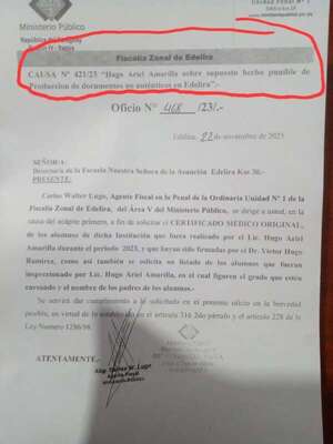 Concejal es investigado por expedir presuntos certificados de salud ilegales a estudiantes - Política - ABC Color