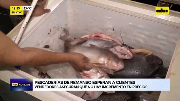 Video: Pescadería de Remanso espera clientes - ABC Noticias - ABC Color